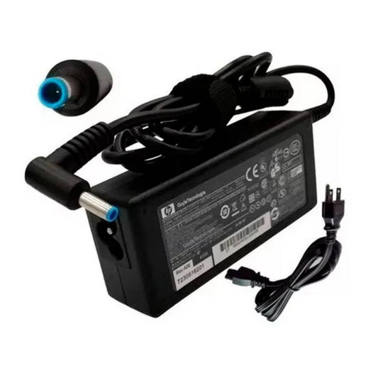 Cargador HP ORIGINAL 19.5v 3.33a Punta Azul Cable Corriente