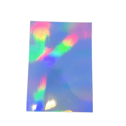 Vinil Holográfico Plateado Diseños Variados 20 hojas A4