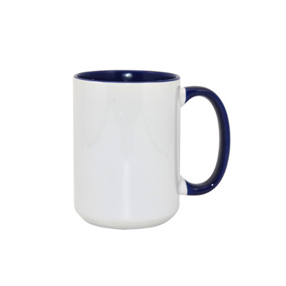 Taza de 15onz Fondo y Asa de Color - TAINO®