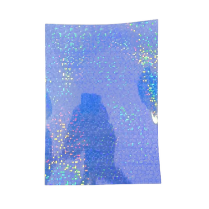 Vinil Holográfico Plateado Diseños Variados 20 hojas A4