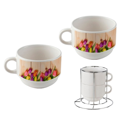 Set de Taza de Café para sublimar - 6oz