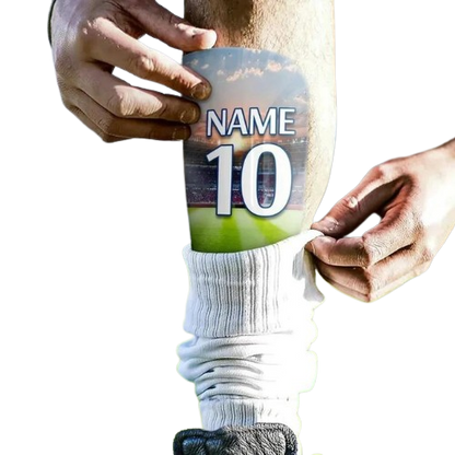 Canillera Sublimable Para Fútbol Tallas XS S M L Color Blanco - TAINO®