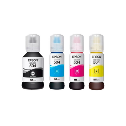 Tinta Epson 504 Original Serie L4150, L4160, L6161 Black Cian Yellow Magenta - TAINO®