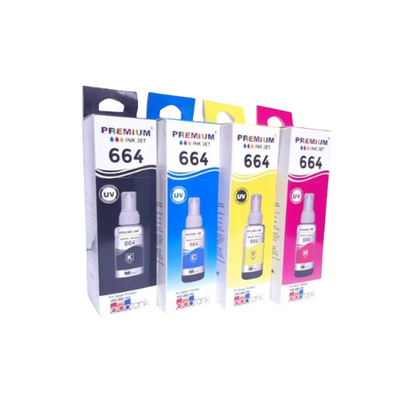Pack Tinta Epson 664 Premium Negro Cian Yellow Magenta - TAINO®