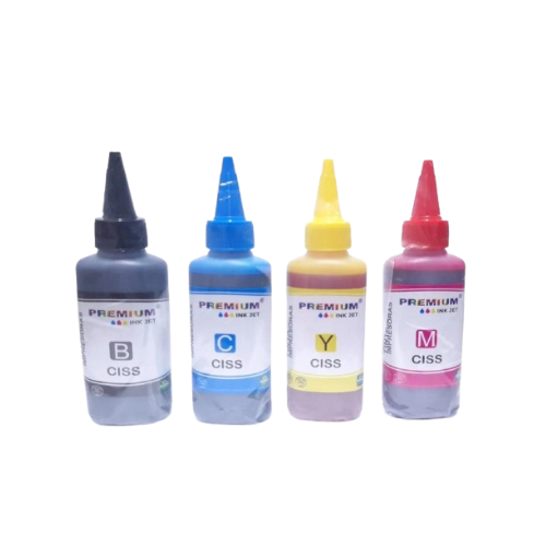 Pack Tinta Ciss Hp Canon Epson Brother Premium para Sistema Continuo 100ml