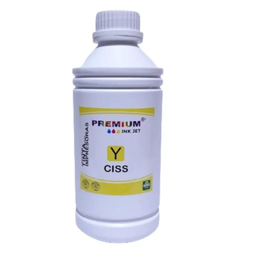 Tinta Yellow Premium 1 Litro Para Impresoras Hp Canon Epson Brother