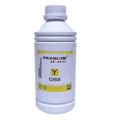 Tinta Yellow Premium 1 Litro Para Impresoras Hp Canon Epson Brother - TAINO®