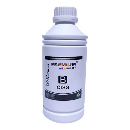 Tinta Black Premium 1 Litro Para Impresoras Ciss Hp Canon Epson Brother