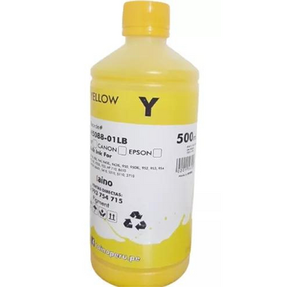 Tinta Pigmentada 1/2 Litro Inktec Negro Cyan Yellow Magenta - TAINO®