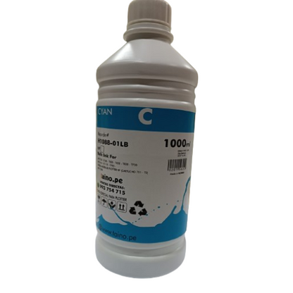 Tinta Plotter Hp 1 Litro HP T120 T130 T520 T530 T830 T730 T610 T1110 T790 Black Cian Yellow Magenta - TAINO®