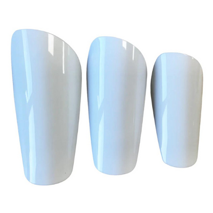 Canillera Sublimable Para Fútbol Tallas XS S M L Color Blanco - TAINO®