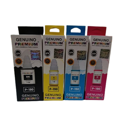 Pack Tinta Canon GI 190 Premium Serie G1100 G2100 G3100 G3102 4102 G4111 - TAINO®