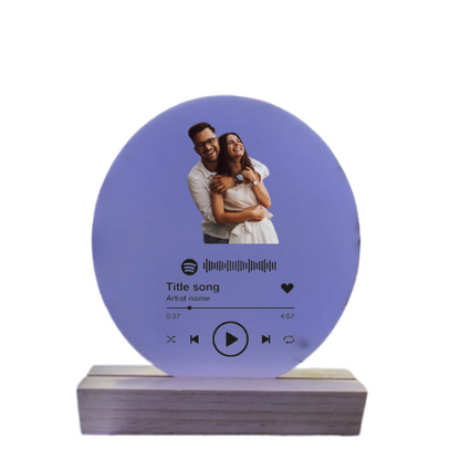 Cuadro Spotify Para Sublimar Circular
