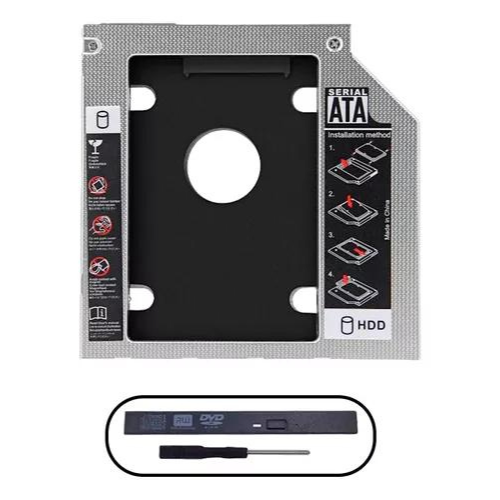 Second Caddy 9.5mm/ 12.7mm Sata 3.0, 2.5 Hdd Ssd Cady Laptop
