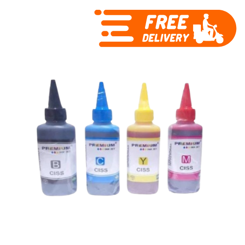 Pack Tinta Ciss Hp Canon Epson Brother Premium para Sistema Continuo 100ml