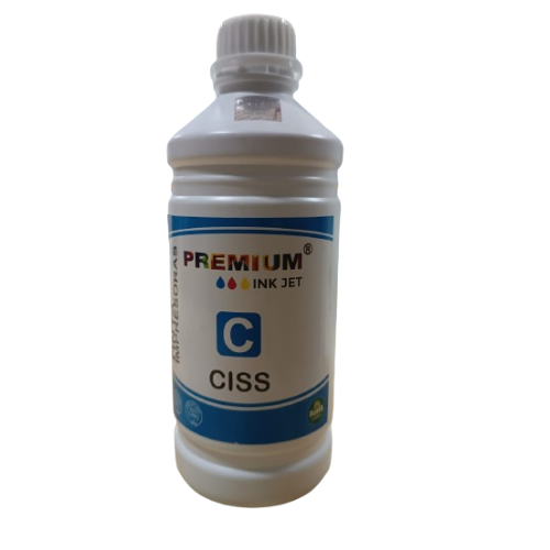 Tinta Cian Premium 1 Litro Para Impresoras Hp Canon Epson Brother