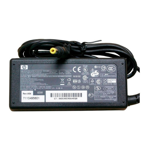 Cargador HP 18.5v 3.5a Punta Amarilla Cable Corriente de Regalo