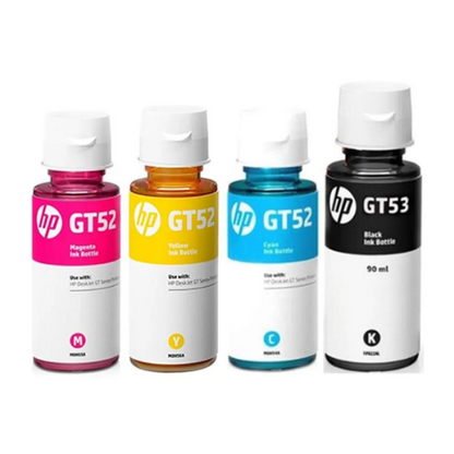 Tinta Hp Gt52 Gt53 Original Black Cian Yellow Magenta - TAINO®