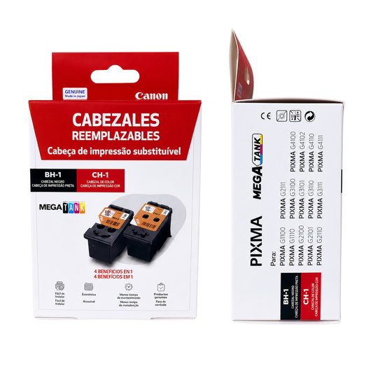 Cabezal Canon Original Serie G 190 Negro y Tricolor G1100 G2100 G2110 G3110 G4100 G4110 G31111 G41102