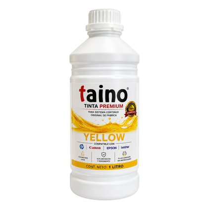 Tinta Yellow TAINO® PREMIUM DYE CISS – 1 Litro