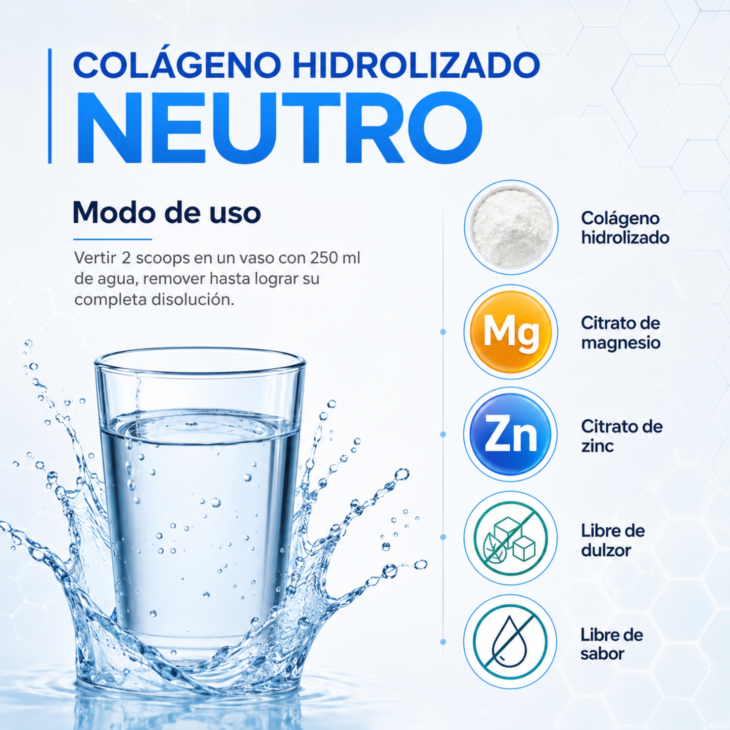 Colágeno hidrolizado arandanos flor de jamaica magnesio fresa fórmula V 1.1 kg