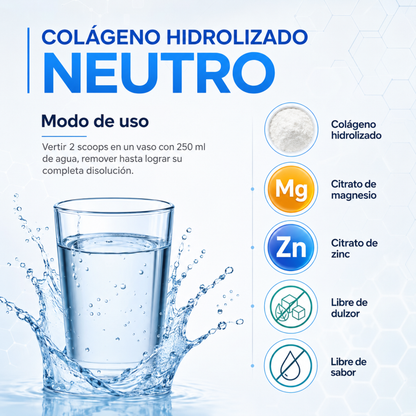 Colágeno hidrolizado arandanos flor de jamaica magnesio fresa fórmula V 1.1 kg