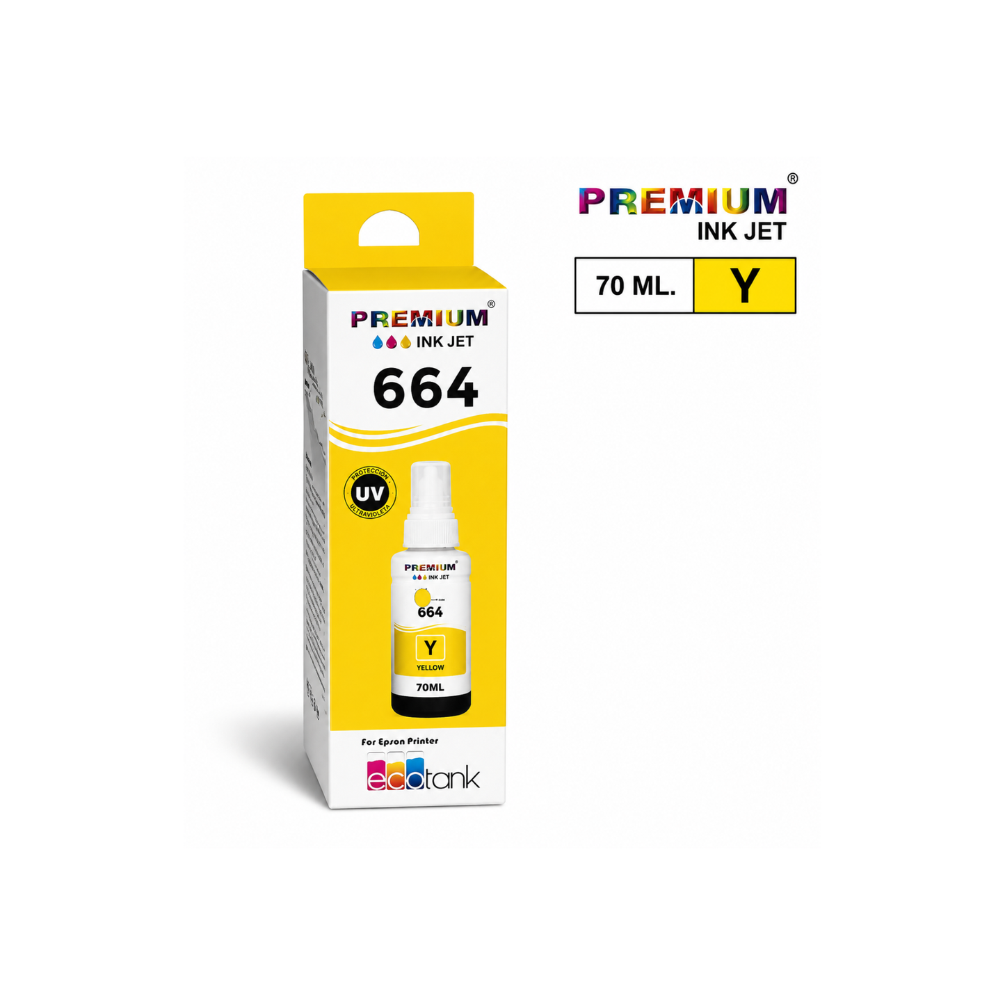 Pack Tinta Epson 664 Premium Negro Cian Yellow Magenta