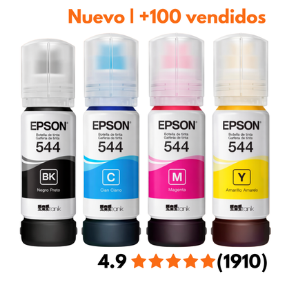Tinta epson 544 original serie L3110 L3150 L3160 L4150 L5190 black cian yellow magenta