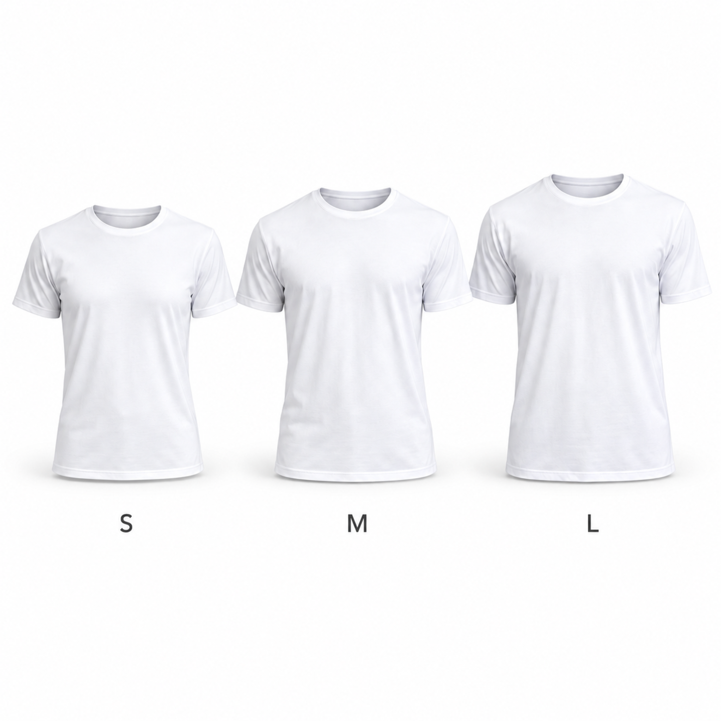 Polos Sublimables para Dama y Caballeros- Cuello Redondo S M L