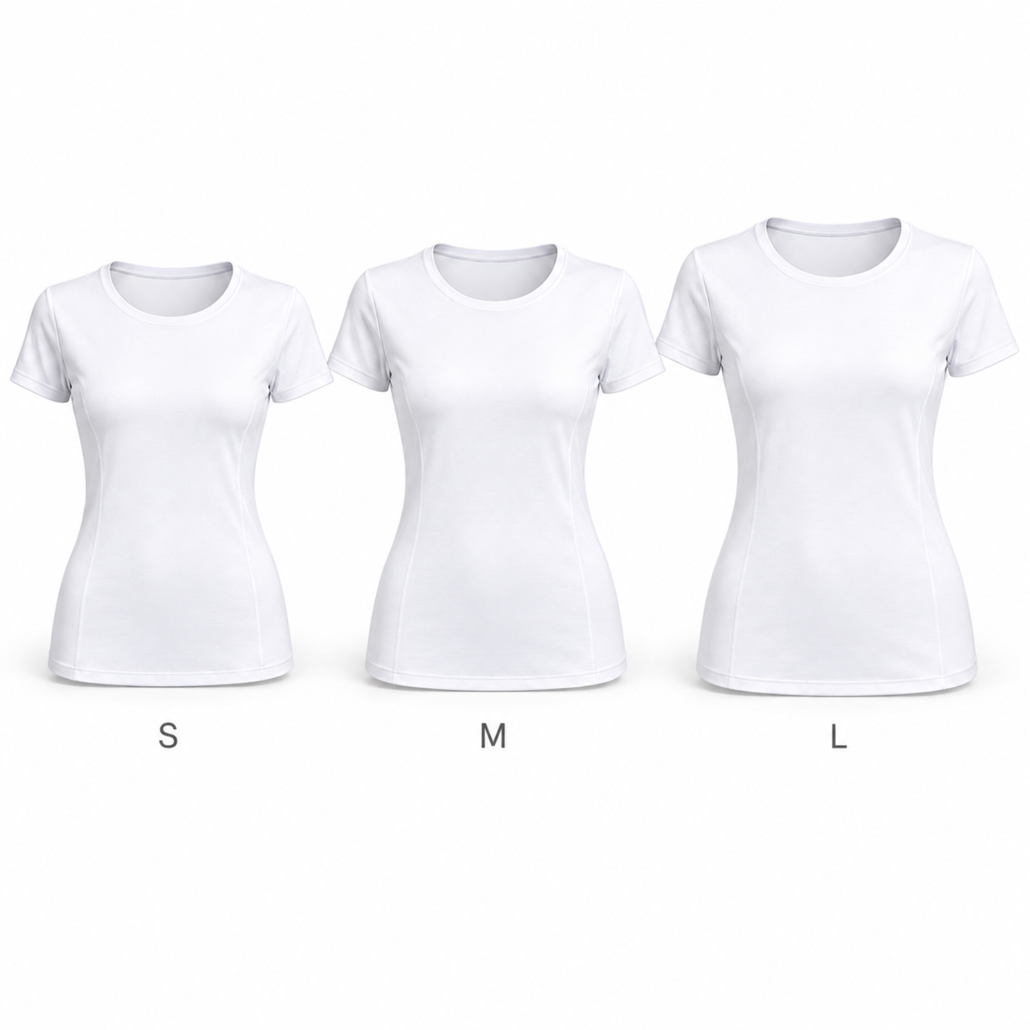 Polos Sublimables para Dama y Caballeros- Cuello Redondo S M L