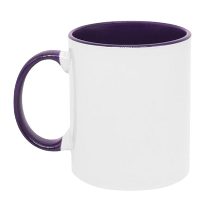 Taza de 11onz Fondo y Asa de Color - TAINO®
