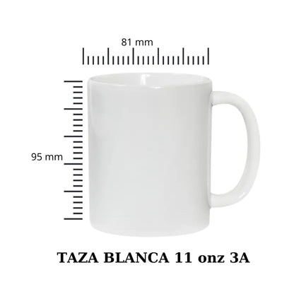 Taza Blanca 11onz 3AAA Incluye Caja Individual 36Und - TAINO®