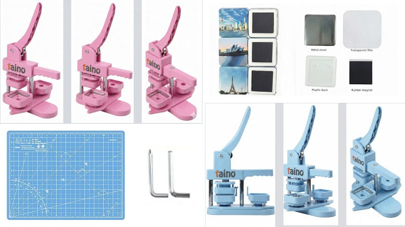 Botonera Imantados TAINO® cuadrado 5X5 10 Pines de Regalo