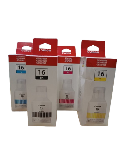 Tintas Canon GI16 Maxify Original Gx6010/gx7010 170ml Black Cian Yellow Magenta - TAINO®