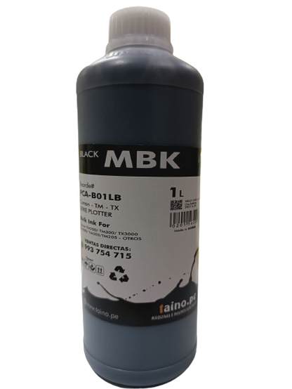 Tinta Plotter Canon IPF 1 Litro Black Cian Yellow Magenta MBK Mate - TAINO®