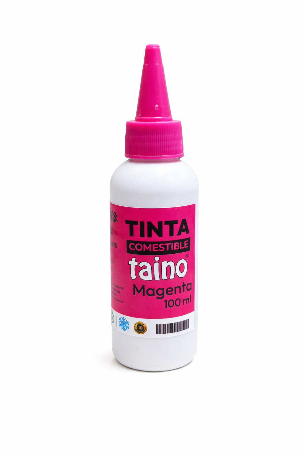 Tinta comestible vegetal pack negro cian yellow magenta 100ml TAINO®