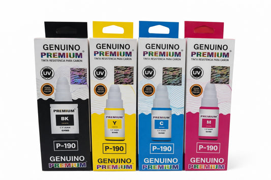 Tinta canon GI 190 premium pack black cian yellow magenta