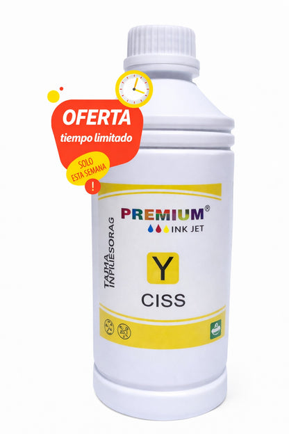 Tinta Premium 1 Litro black cian yellow magenta Hp Canon Epson Brother
