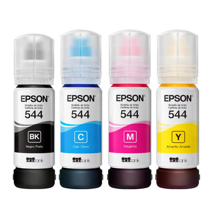 Tinta epson 544 original serie L3110 L3150 L3160 L4150 L5190 black cian yellow magenta
