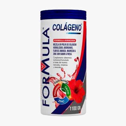 Colágeno Hidrolizado Arandanos Flor de Jamaica Magnesio Fresa Fórmula V 1.1 kg - TAINO®