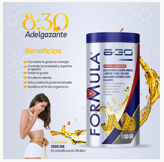 Quemador de Grasa 8.30 Adelgazante 1.1Kg