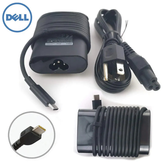 Cargador DELL Original 20v 3.25a Punta Type C Cable Corriente