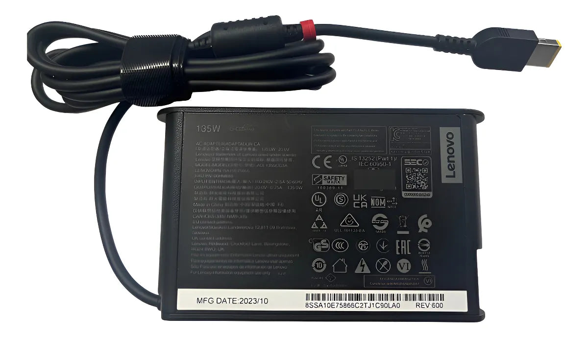 Cargador Lenovo 20v 6.75a Legion 135Wats Original Type USB Slim