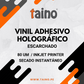 Vinil Holográfico Plateado Varios Diseños 20 hojas A4