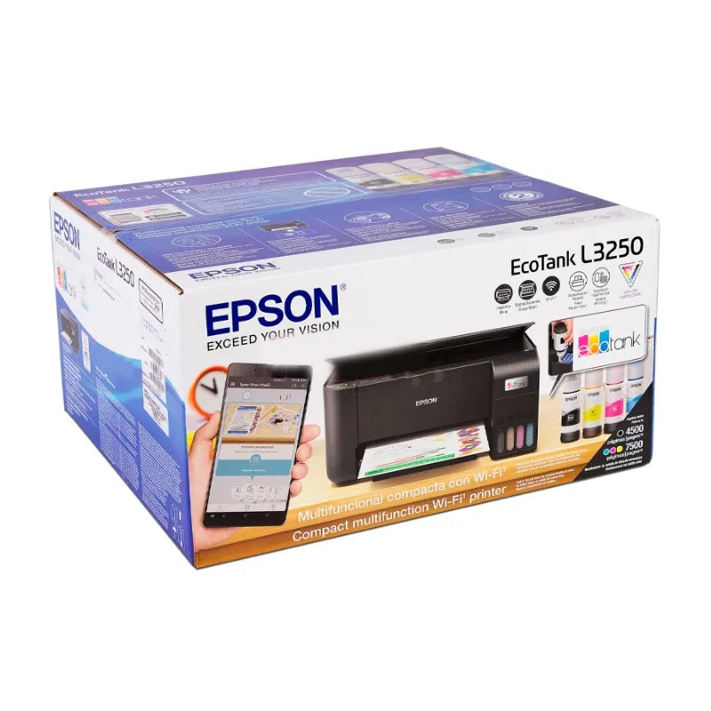 Impresora Multifuncional Epson EcoTank L3250 Wifi Imprime Copia Scanea