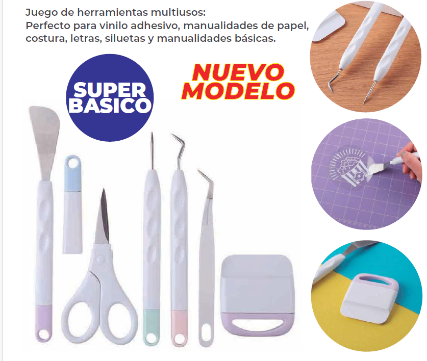 kit de Herramientas Para Plotter, Manualidades Viniles Papeles y más ...