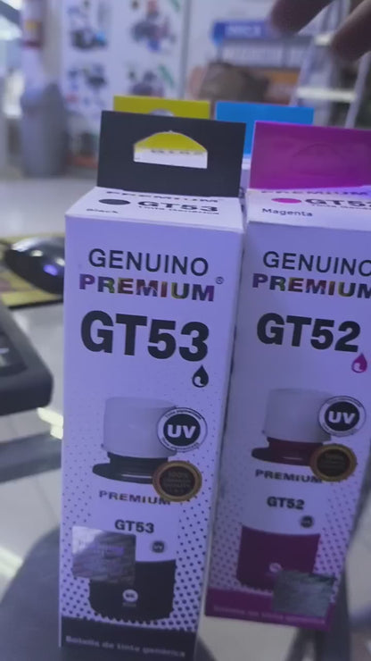 Tinta HP Premium Gt53 Gt52 Black Cian Yellow Magenta
