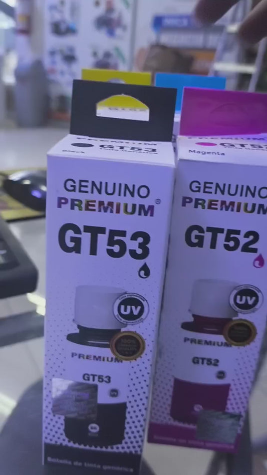 Tinta HP Premium Gt53 Gt52 Black Cian Yellow Magenta