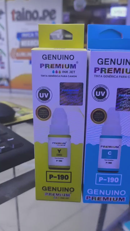 Pack Tinta Canon GI 190 Premium Serie G1100 G2100 G3100 G3102 4102 G4111