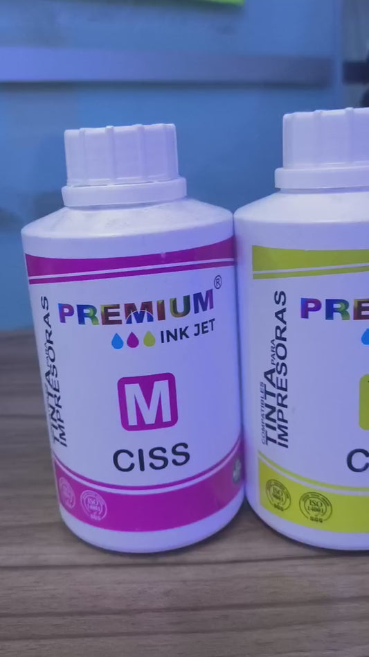 Tinta Premium 1/2 Litro Black Cian Yellow Magenta